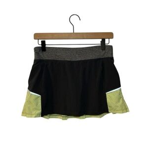 Champion Black and Yellow Skater Mini Skorts